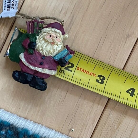 European Carved Santa Christmas Ornament - Picture 7 of 8